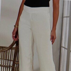 Via Serravale Pants Size L Misses in Whisper White
